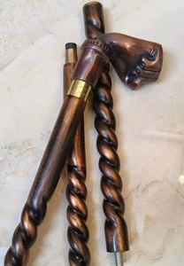 Bastón de Latón Antiguo con Mango de Punzón – Hecho a Mano, Estilo Náutico Vintage, Regalo Coleccionable para Caballeros - Product Image 4