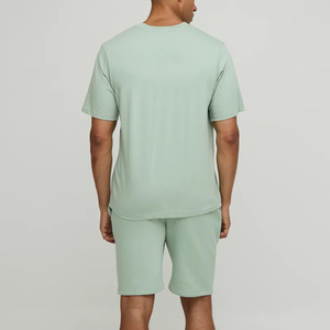 High Quality Solid Breathable Drop Shoulder Oversized T-Shirt Short 2-Piece <b>Sets</b> Custom Embroidered Logo Streetwear <b>Twin</b> <b>Sets</b> - Product Image 2