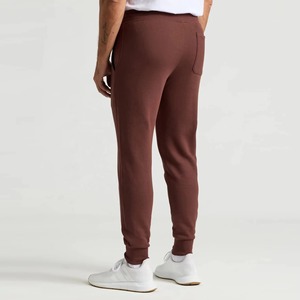 Pantalon de jogging formel en toile pour homme avec poches, taille mi-haute élastique, en polyester et coton, coupe large - Product Image 6