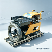 Machine à plâtrer les murs automatique avec capacité de couverture rapide pour les projets de finition de construction moderne