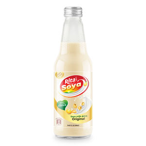 OEM ODM Services 10.05 Fl Oz Quality Glass <b>Bottle</b> Rita Soya Milk Drink Quality Source Soybean Sweet Flavor - Product Image 1
