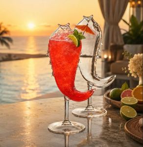 Verres à cocktail en borosilicate de qualité supérieure, forme classique hippocampe, prix de gros auprès du fournisseur - Product Image 3
