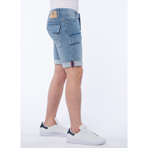 Pantalones cortos de algodón de verano para hombre, pantalones vaqueros para hombre, pantalones vaqueros cortos personalizados para hombre, pantalones vaqueros ajustados para hombre con estilo - Product Image 4