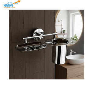 Juego de Jabonera y Vaso de Pared Modernos de Alta Calidad Premium con Material Arion para Hoteles, Hogares y Baños Ecoconscientes - Product Image 6