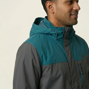 Unisex <b>Men's</b> Two Tone Hooded Performance Windbreaker <b>Jacket</b> <b>Lightweight</b> Full Zip Outdoor Hiking Travel <b>Rain</b> Shell - Product Image 3