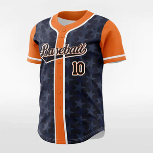 Good Quality Baseball Jerseys Team Wear Baseball Uniform Set Wholesale and Low Price Baseball Jersey Custom Baseball Jersey <b>Navy</b> - Product Image 4