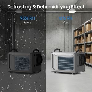 Deumidificatore Commerciale da 113 Pinte con Pompa di Scarico Automatica Interna, Dispositivo ad Alta Efficienza per il Controllo dell'Umidità - Product Image 5