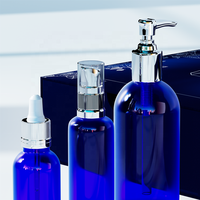 Ensemble de soins de la peau en verre borosilicate, contenants de parfum, boîte cadeau, logo personnalisé, mascara, gouttes pour les yeux, perruques, cosmétiques de luxe personnalisables
