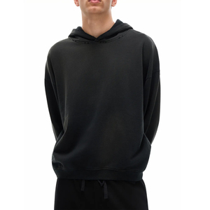 เสื้อฮู้ดดี้ทรงบ็อกซี่ผ้าฟลีซคอตตอนหนา 360 GSM 610 GSM แบบครอปปิ้ง สั่งปักโลโก้ได้ ขั้นต่ำ 1 ชิ้น - Product Image 6