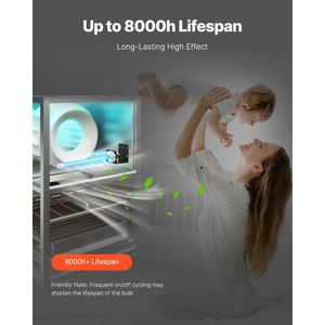 Purificatore d'aria HVAC da 18W e 14 pollici con luce UV UVC, pulitore a spirale, depuratore d'aria e magnete per condotti di climatizzazione (AC) - Product Image 3