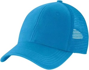Gray 6-Panel Trucker Cap 100% Cotton Mesh Back Common Adjustable Unisex Casual Hat Solid Color Adult Fit - Product Image 4