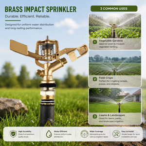 Tête d'arroseur à impact en laiton de haute qualité ACCENT 1/2 pouce pour l'irrigation agricole et les petites exploitations – Prix export - Product Image 1