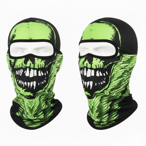 Masque de ski intégral personnalisé avec impression numérique, unisexe, coupe-vent, chaud, balaclava avec image stylisée, 100% polyester - Product Image 4