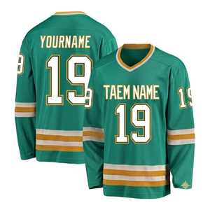 Jersey de Hockey sobre Hielo TRENDY 2026 Personalizado con Impresión Digital para Equipo, para Hombre, 100% Poliéster, Tejido de Malla, Secado Rápido, Mangas Largas, Cuello en V - Product Image 1