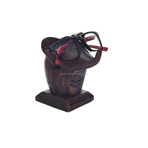 Expositor de Gafas Moderno y Ecológico de Madera Maciza con 2 Ranuras para Uso Diario, Exhibición de Gafas Portátil de la India - Product Image 1