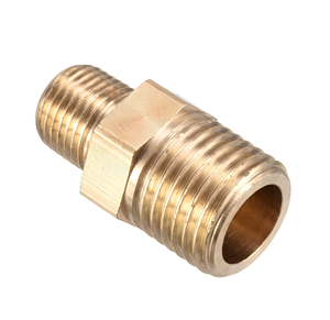 Raccords en laiton : Raccord hexagonal réducteur, Raccord de tuyauterie en laiton, Raccord fileté, Adaptateur de plomberie, Fournitures de quincaillerie industrielle, Connecteurs - Product Image 3