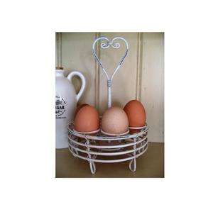 Porta huevos de metal duradero para organizar huevos frescos de forma segura en encimeras de cocina y estantes de despensa - Product Image 3
