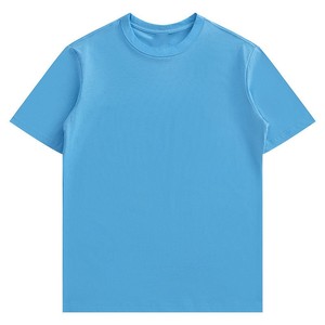 T-shirt uni pour homme en coton premium, col rond, décontracté, léger, confortable, pour tous les jours, coupe moderne, vêtements de mode américains - Product Image 3