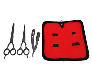 Ciseaux à cheveux en acier inoxydable de haute qualité, taille personnalisée, ciseaux de barbier, ciseaux à effiler, ensemble d'outils de coupe de cheveux - Product Image 3