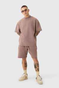 Conjunto de Camiseta sin Mangas y Camiseta de Manga Corta para Hombre, Color Azul Café, de Algodón, Transpirable, Cómodo, para Ejercicio, Fitness, Uso Diario y Activo - Product Image 2