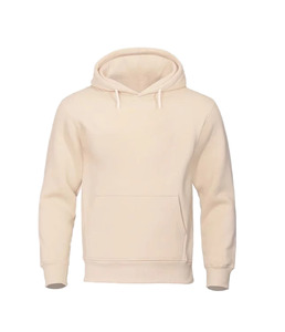 Sweat-shirt à capuche bleu marine pour homme, coupe classique, en molleton de coton, pull décontracté avec poche avant, vêtement d'automne - Product Image 5