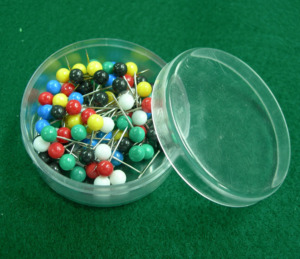 AA0038 Color Plastic head <b>pins</b> | Head <b>Pins</b> Peach Heart | For Dressmaker, Craft, <b>Sewing</b> Project and DIY Decoration - Product Image 3