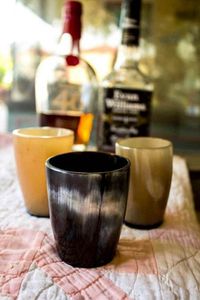 Vaso de Cuerno de Búfalo Redondo, Imitación Antigua Pulida, Duradero, Decoración para el Hogar, Artesanía Natural, Vaso de Cuerno - Product Image 3