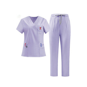 Tenues médicales Solid Trader aux couleurs vives et résistantes pour le personnel pédiatrique et des services généraux, design durable, uniforme d'hôpital - Product Image 3