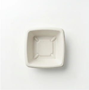 Bol carré jetable de 125 pouces en pulpe moulée de qualité supérieure, écologique et biodégradable, pour la restauration - Product Image 1