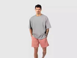 เสื้อยืดออกกำลังกายพิมพ์ลายโลโก้สไตล์วินเทจ ระบายอากาศ แห้งเร็ว น้ำหนักเบา ทรงโอเวอร์ไซส์ สำหรับผู้ชาย แขนสั้น - Product Image 6