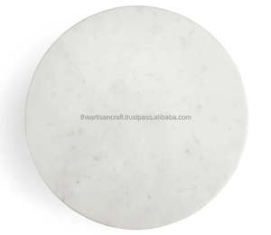 Elegante soporte de pastel de mármol blanco sostenible, artesanía artesanal, postres, caja de exhibición para servir, herramientas para pasteles - Product Image 4