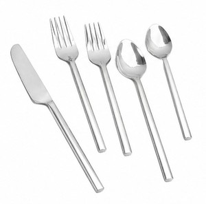 Modern Style Metal Cutlery <b>Sets</b> Luxury High Quality Stainless Steel Knife Fork Spoon <b>Flatware</b> <b>Sets</b> Silver Cutlery <b>Set</b> for Hotel - Product Image 4