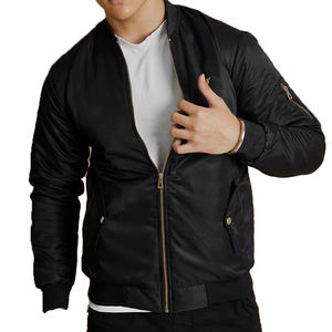 High Quality Zipper Style Waterproof Bomber <b>Jackets</b> 2026 Latest Design 100% Polyester Fabric Stand Collar Men's Bomber <b>Jackets</b> - Product Image 5