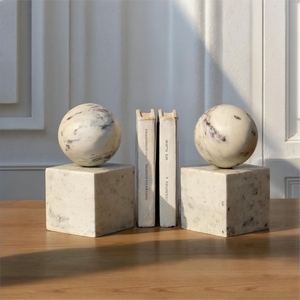 2026 Hot Selling Black Stone Durable and Heavy-Duty <b>Book</b> Ends for Hardback <b>Books</b> Marble Bookends for Heavy <b>Books</b> - Product Image 3