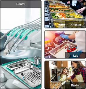 Bandeja de Acero Premium de Alta Calidad con Fuente de Alimentación Manual para Almacenamiento Organizado de Equipo Dental y Quirúrgico - Product Image 3