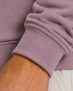 Sudadera con cremallera de un cuarto para hombre, morado claro, oversize, de forro polar, manga larga, estilo casual urbano, personalizada, de algodón grueso - Product Image 6