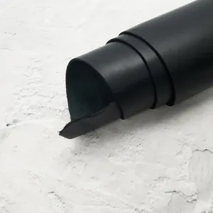 Genuine Soft Black Vegetable Tanned Cow <b>Leather</b> For Premium Goods Crafting Durable Smooth Material For Shoes And Wallets Now - Product Image 2
