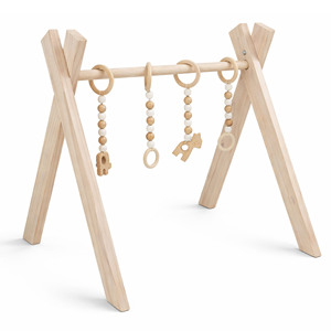 Structure de jeu pour bébé en bois à prix abordable, support de jeu en bois à assembler, accessoires pour enfant de qualité supérieure - Product Image 1