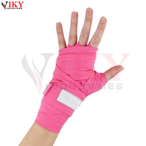 Vendas de Boxeo Elásticas de Algodón Rosa Claro con Logotipo Personalizado, para Mujeres, Fitness, Artes Marciales, Protección de Muñecas - Product Image 6