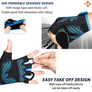 Guantes de Ciclismo Unisex de Medio Dedo, Ligeros, de Alta Calidad, con Protección UV y Diseño de Logotipo Personalizado a Prueba de Viento - Product Image 2