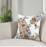 Sarung Bantal Bordir Bunga Kashmir Buatan Tangan – Sarung Bantal Hias untuk Sofa & Dekorasi Rumah