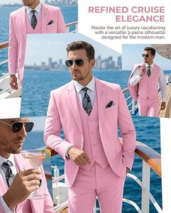 Traje de Novio Moderno, Corte Slim Fit, Pantalón y Chaqueta, Diseño de Lujo - Product Image 2