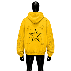 NEW Casual Fashion Bright <b>Yellow</b> Oversized Zip Up Hoodie Relaxed Fit Streetwear Loose Oversized <b>Clothing</b> Baggy casual drop shoul - Product Image 2