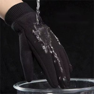 Custom Winter Fleece <b>Gloves</b> Warm Windproof <b>Touch</b> <b>Screen</b> Unisex Driving Typing Soft Polyester <b>Gloves</b> - Product Image 2