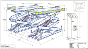 Plataforma Elevadora Hidráulica de Doble Tijera para Autos, Suministro Directo de Fábrica TAYO, Capacidad de Elevación de 3500 kg, Certificación CE - Product Image 2
