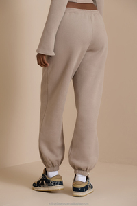 Ensemble de survêtement en velours à fermeture éclair avec logo personnalisé, 2 pièces, sweat-shirt et pantalon, pour femme - Product Image 4