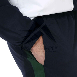 Ensemble de survêtement pour homme à blocs de couleur, col montant zippé, 2 pièces, respirant, en polyester et coton, tenue sportive décontractée, printemps, adulte - Product Image 6