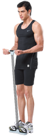 ALLWINWIN PUE02 Appareil d'exercice à résistance - Bande de résistance tubulaire avec pédale pour abdominaux