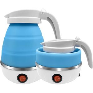 Hervidor Eléctrico Portátil Plegable de 0.6L, Hervidor de Agua Caliente Compacto para Té y Café, Ideal para Viajes (Azul) - Product Image 1