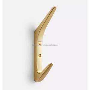 Hot Selling Coat <b>Hook</b> Brass Luxury Wall <b>Hooks</b> & Holder <b>Bathroom</b> Home Decoration Accessories Decorative Antique Coat <b>Hook</b> Latest - Product Image 4